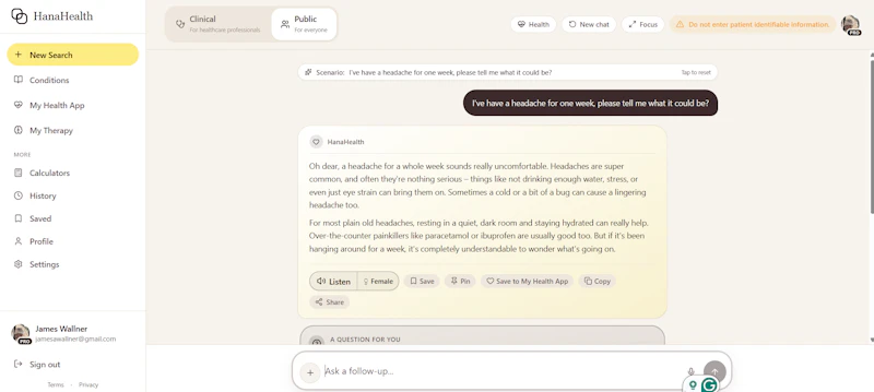 HanaHealth screenshot 4