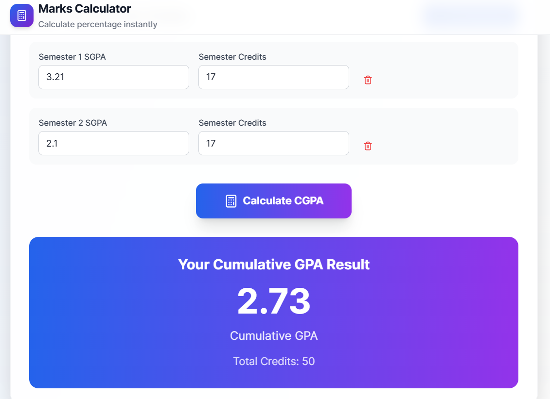 Marks Percentage Calculator gallery image