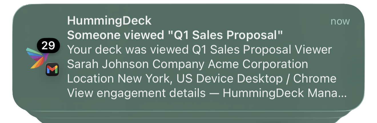 HummingDeck gallery image