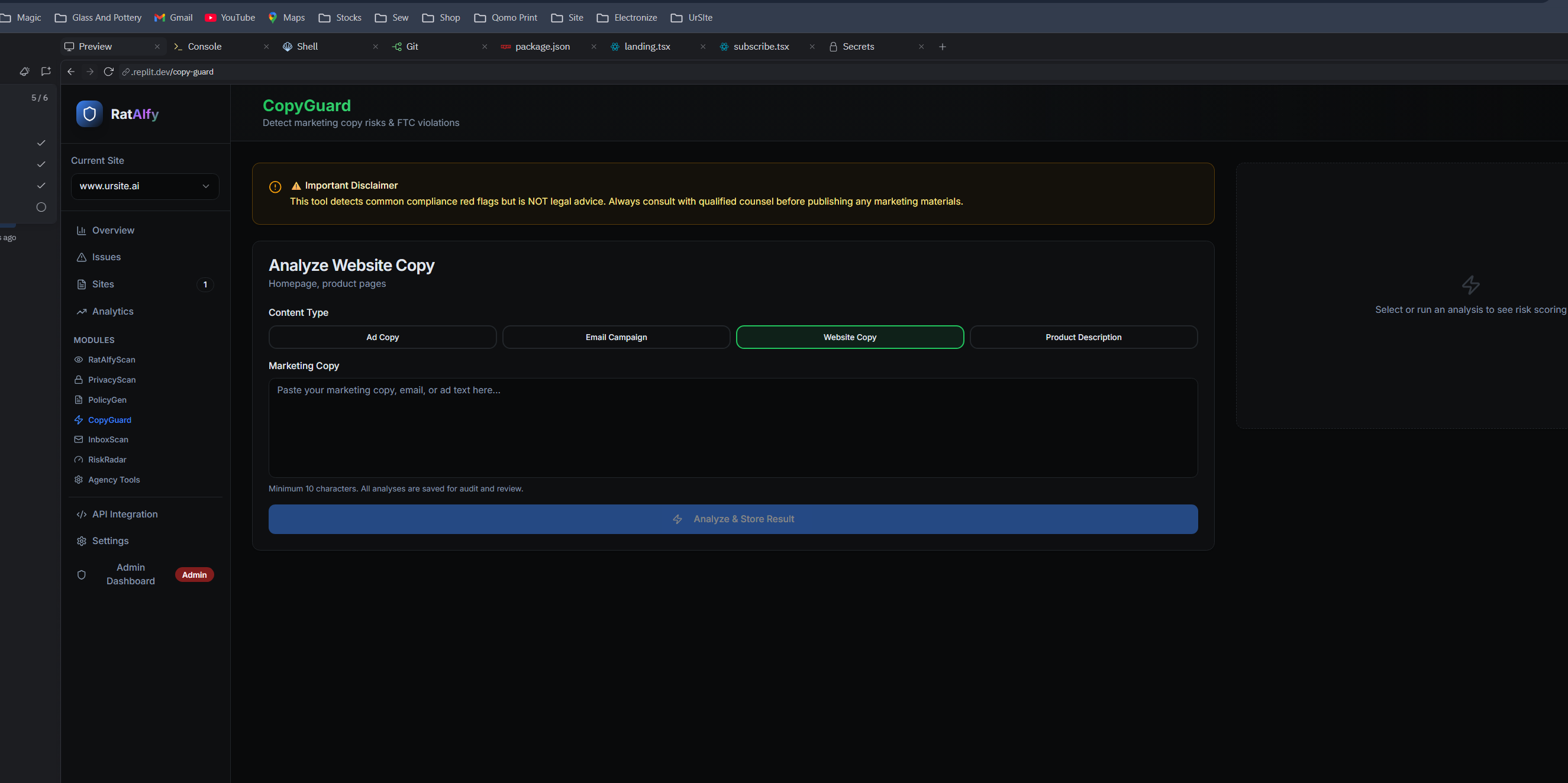 RatAiFy - Screenshot 5 showing product features and functionality
