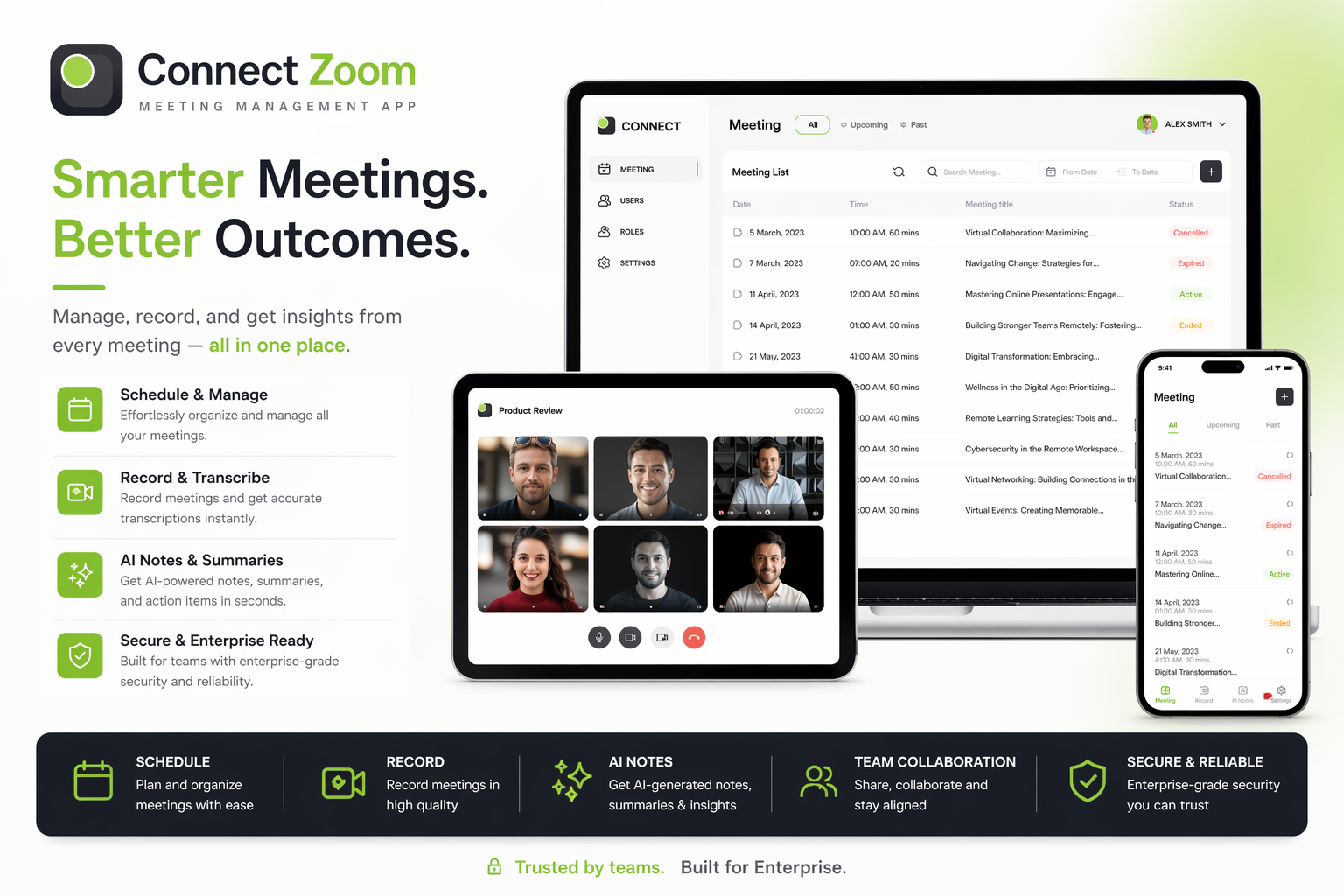 Connect Zoom - AI Meeting App