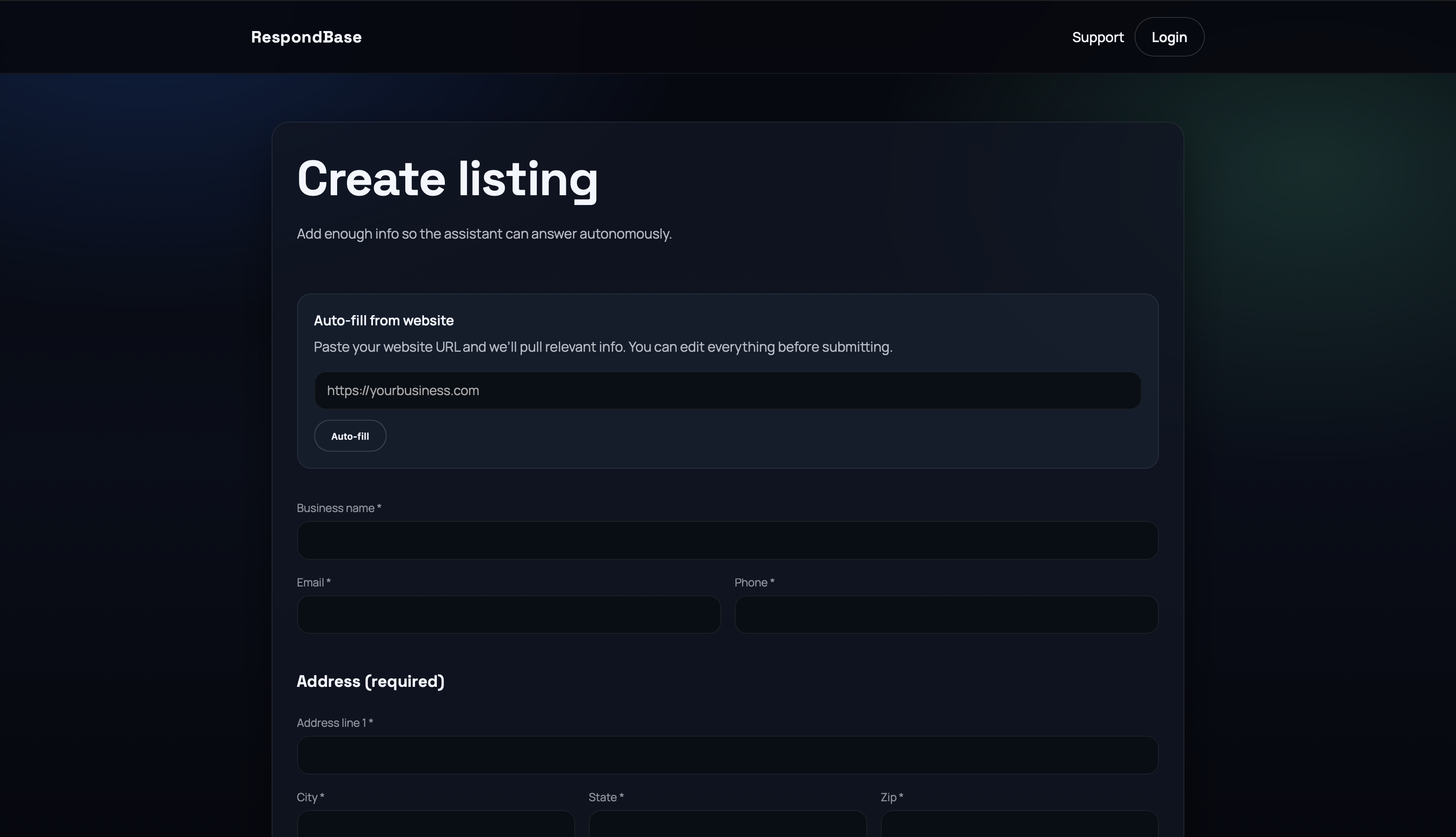 RespondBase - Screenshot 3 showing product features and functionality