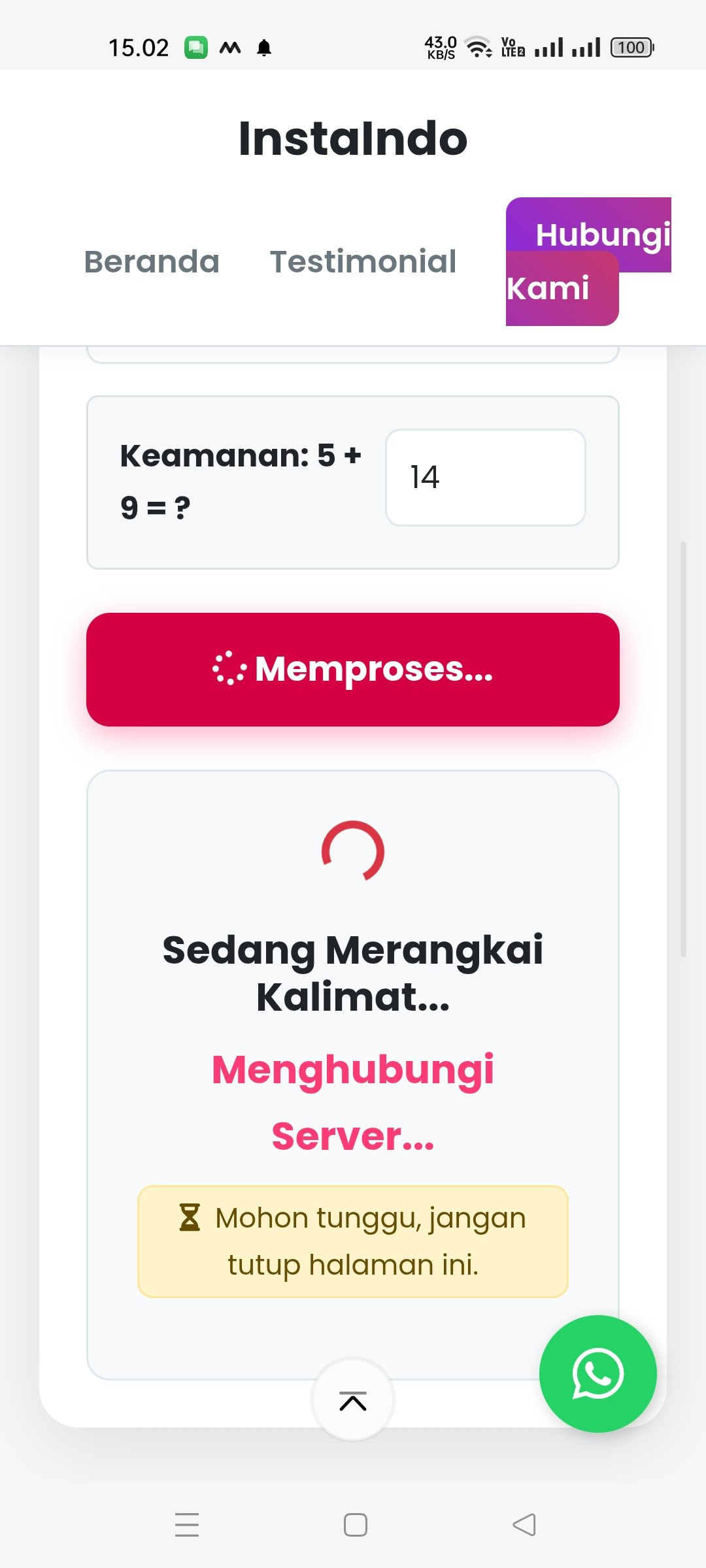 AI Viral Caption Generator by Instaindo - Screenshot 3 showing product features and functionality