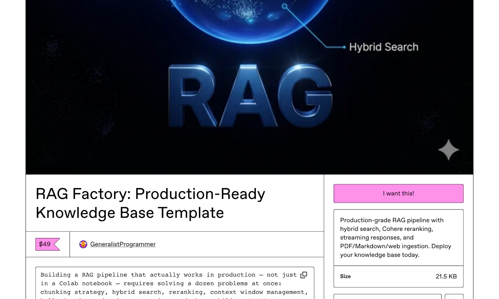RAG Factory screenshot 2