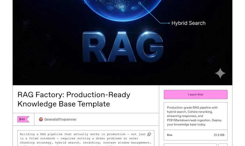 RAG Factory screenshot 2