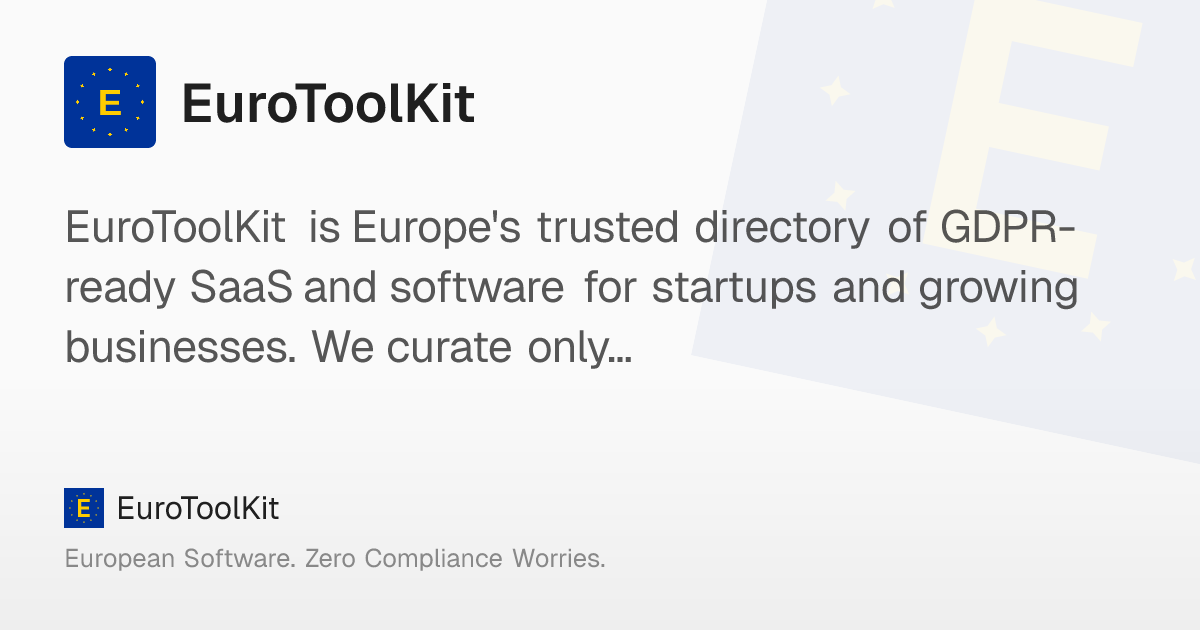EuroToolKit - Main product screenshot demonstrating key features and user interface
