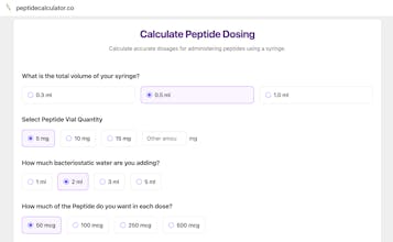 Free Peptide Calculator gallery image
