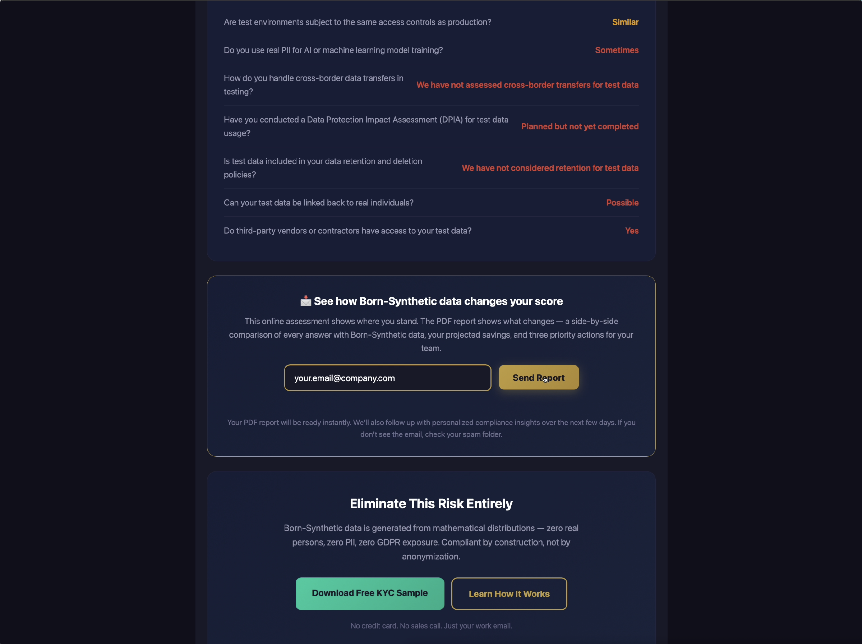 GDPR Test Data Risk Assessment gallery image