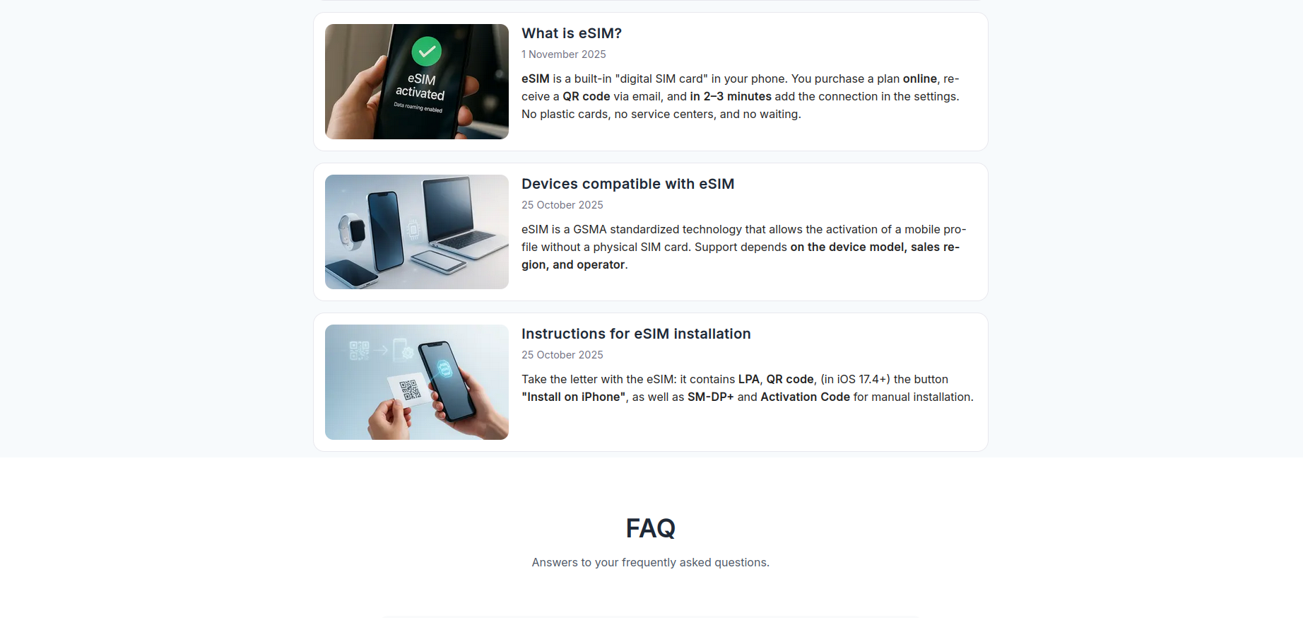 eSIM for travel gallery image