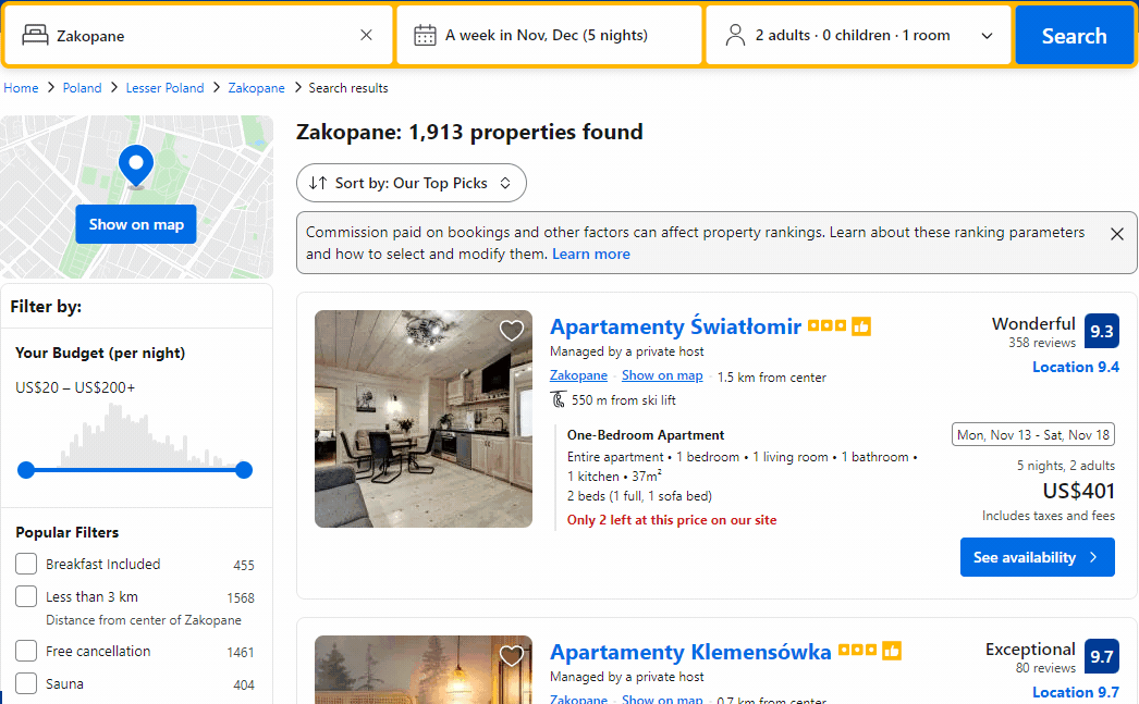 TripGenie - Show flight prices in Booking.com media 3