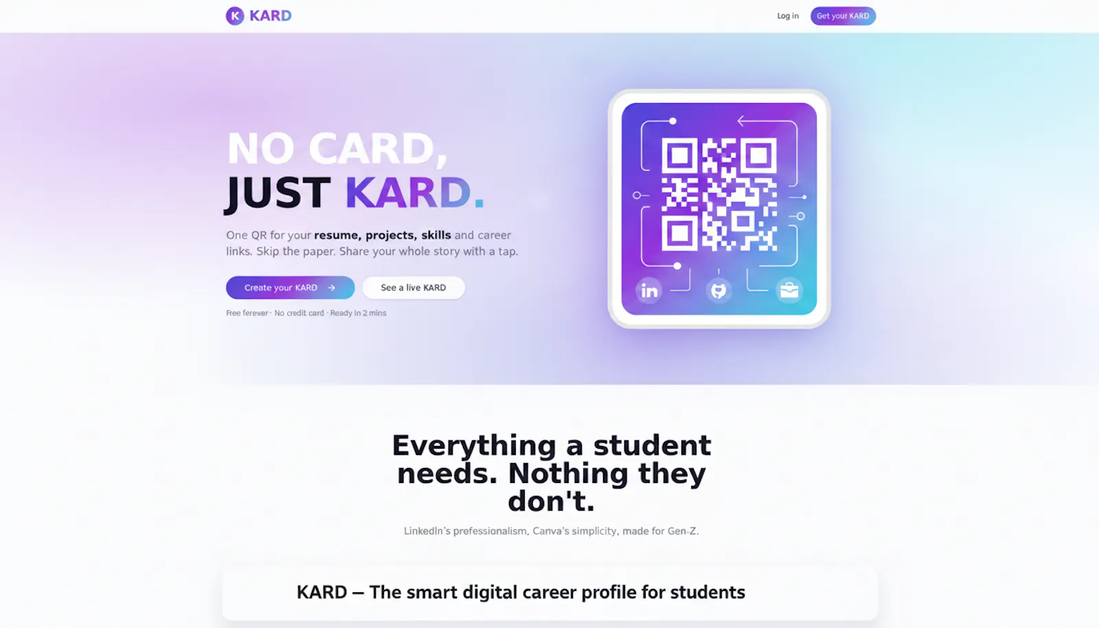 SHAREKARD  - NO CARD JUST KARD screenshot 1