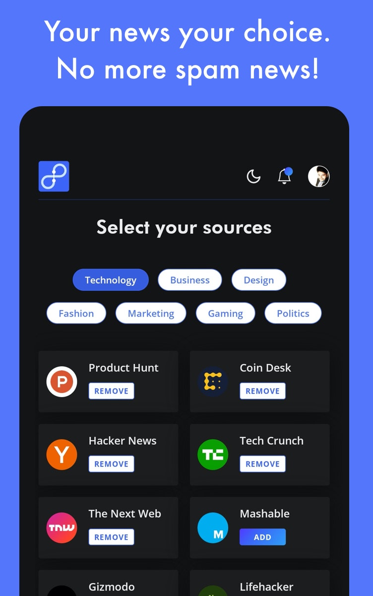 Deepfeed - Never miss a headline gallery image