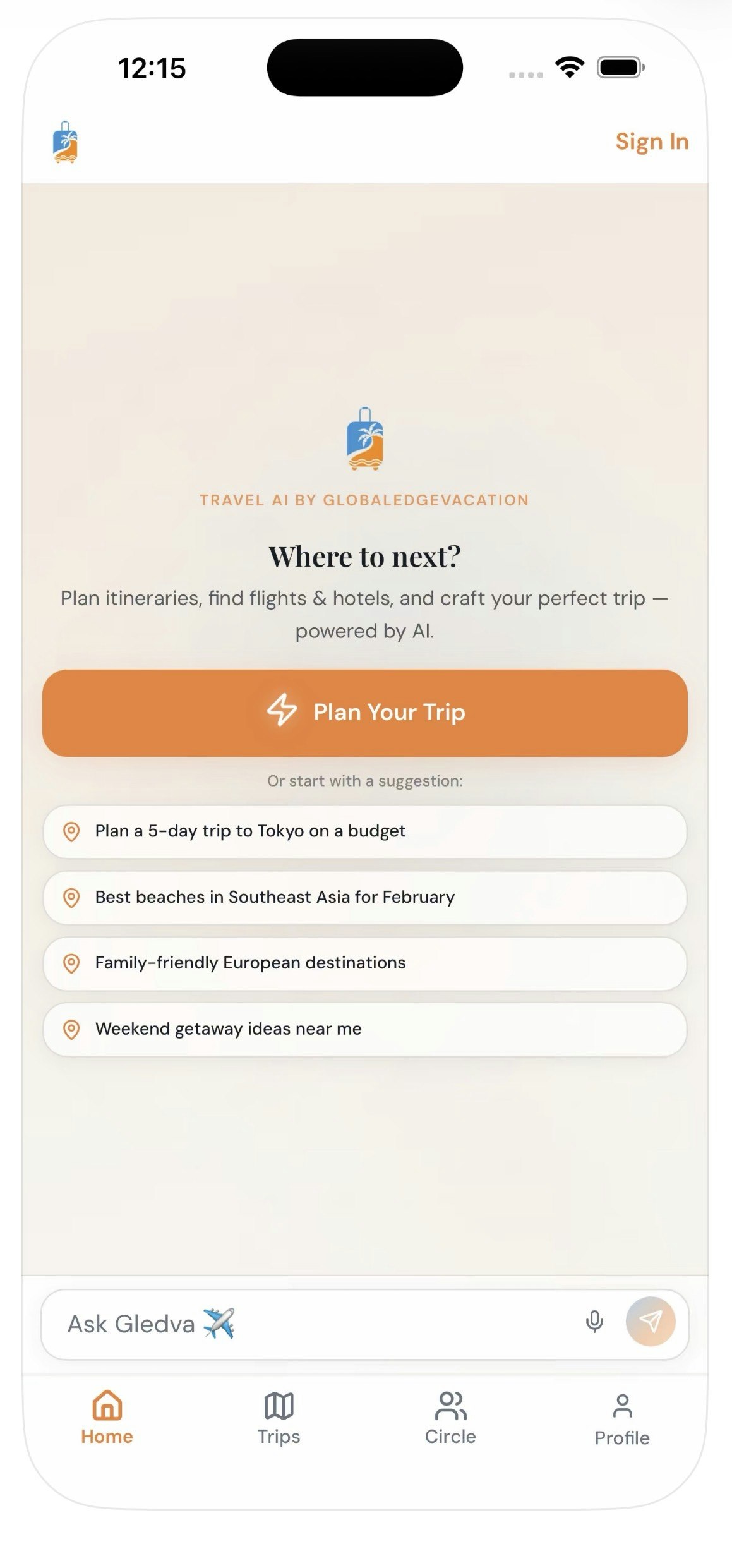 Gledva - AI Travel gallery image