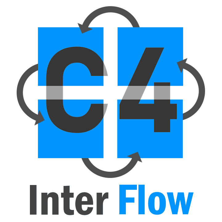 C4InterFlow - Architecture as Code CLI - Product Hunt launch logo and brand identity