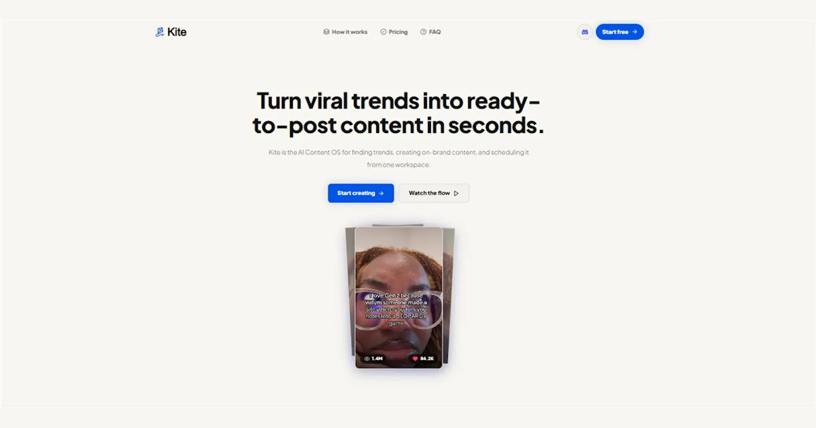 Kite AI Content OS screenshot 2