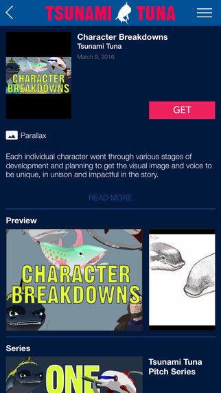 Tsunami Tuna app gallery image
