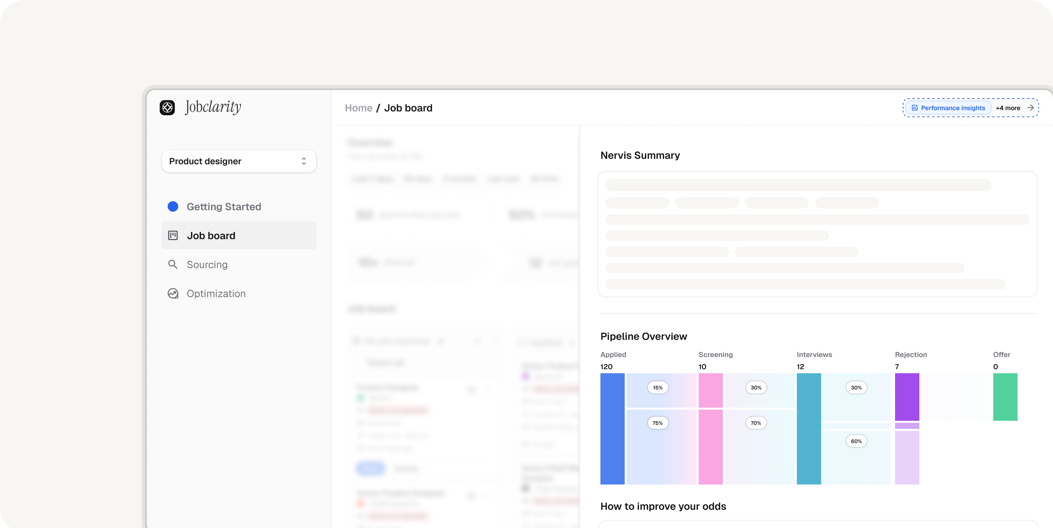 Jobclarity - Screenshot 2 showing product features and functionality