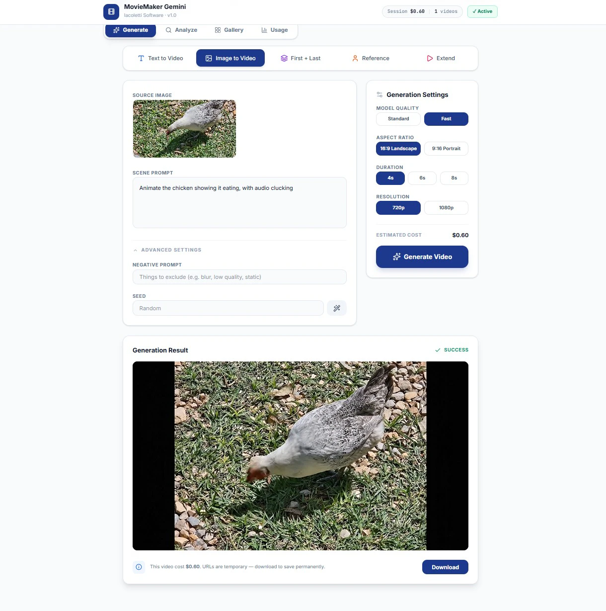 MovieMaker Gemini v1.0 logo