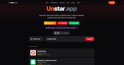 unstar.app gallery image