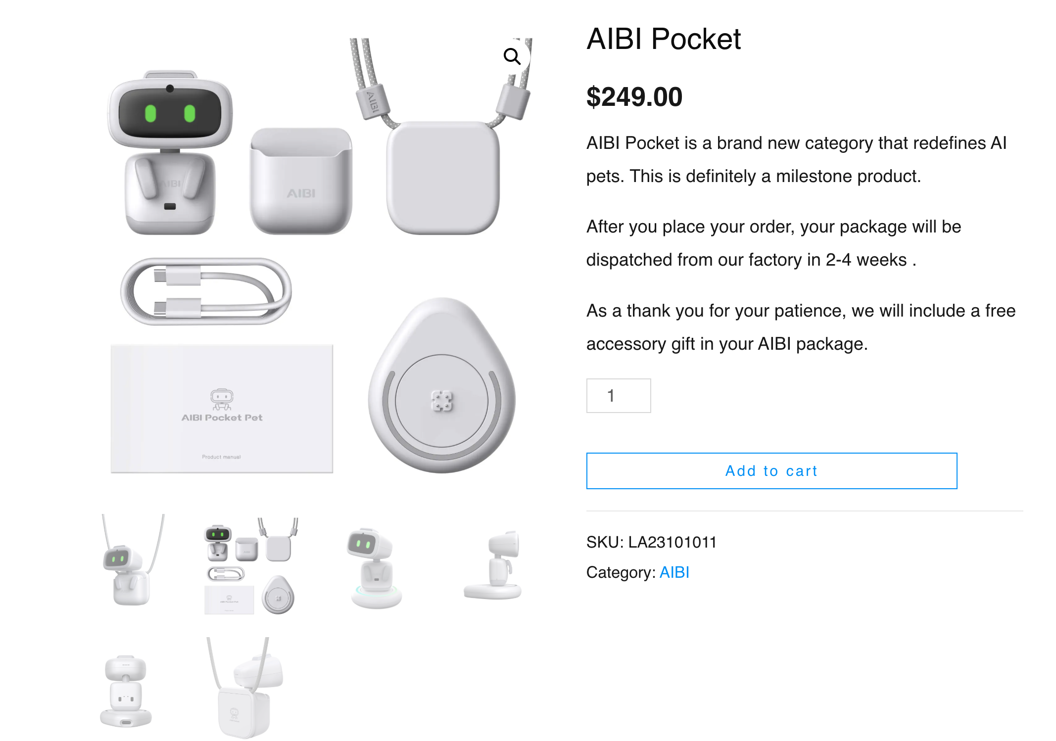 AIBI Pocket - आपकी जेब के आकार का ऐ पालतू साथी मीडिया 2