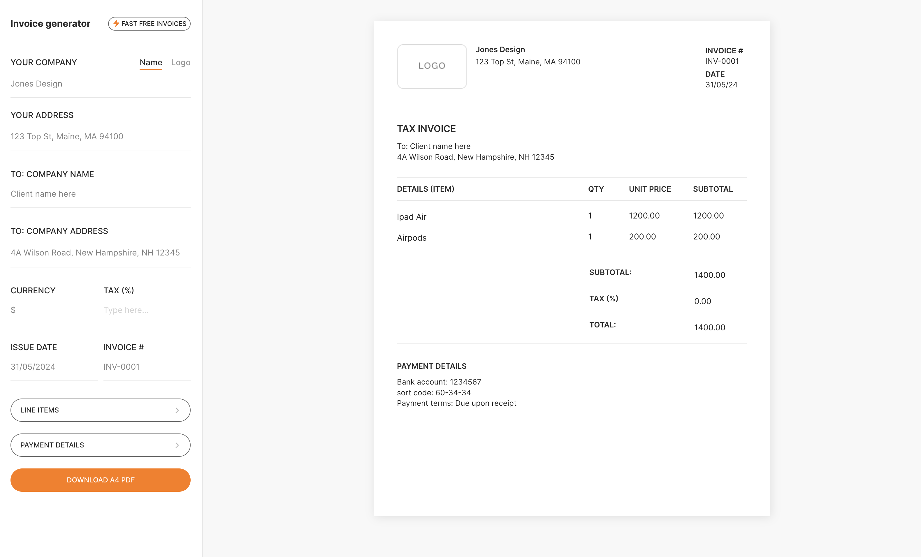 Invoice Generator gallery image