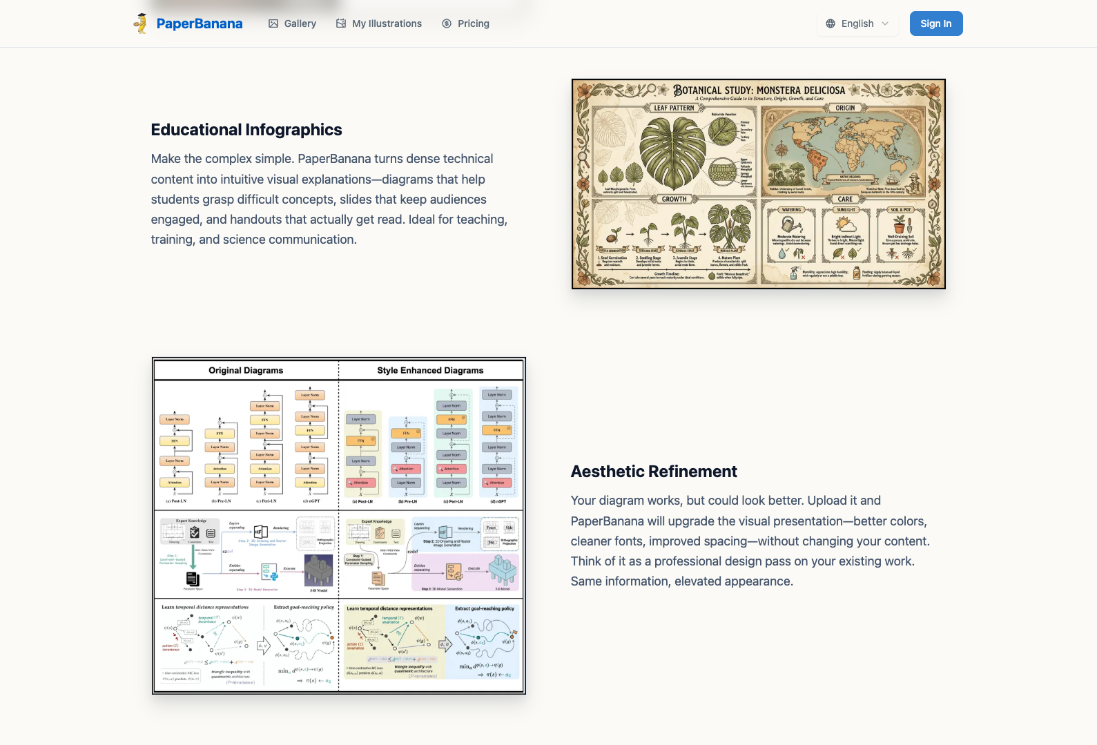 PaperBanana - Screenshot 4 showing product features and functionality