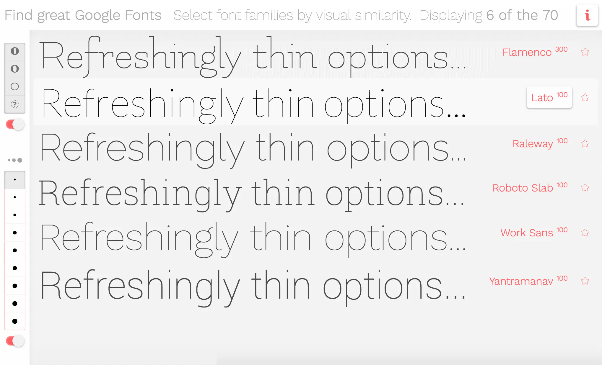 Better Google Font Finder: Sort & compare Google Fonts by their visual ...