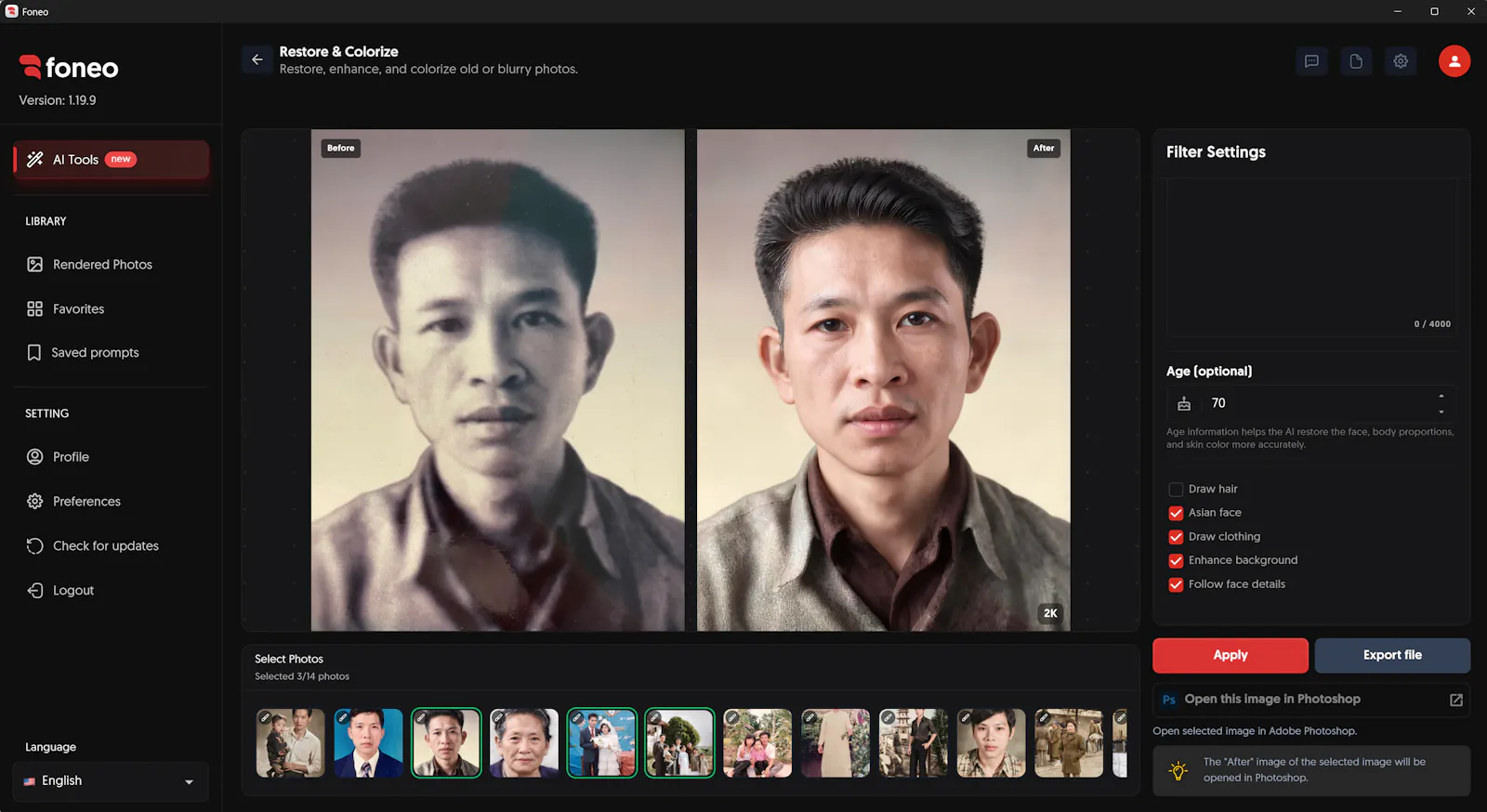 Foneo - AI Photo Editor screenshot 3