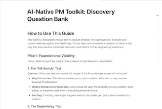 AI-Native PM: Product Validation Toolkit gallery image
