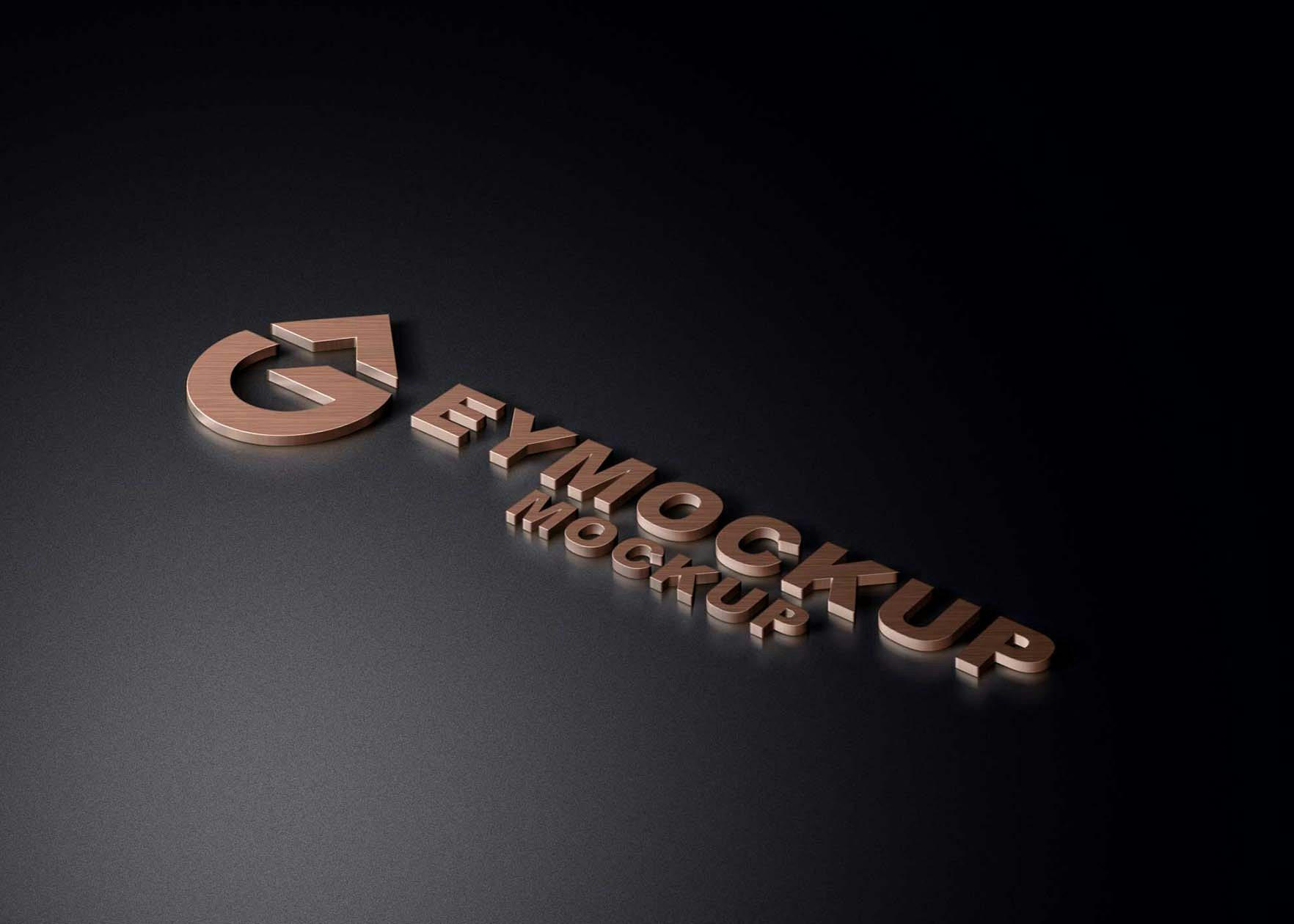 Free 3D Logo Mockup Collection gallery image