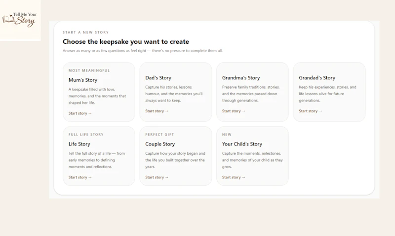 Tell Me Your Story screenshot 5
