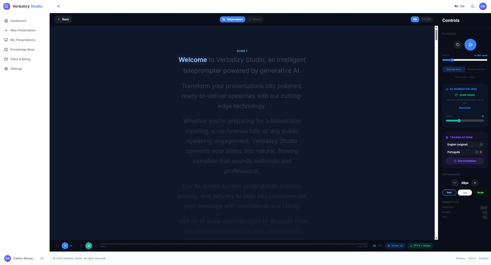 Verbalizy Studio screenshot 4