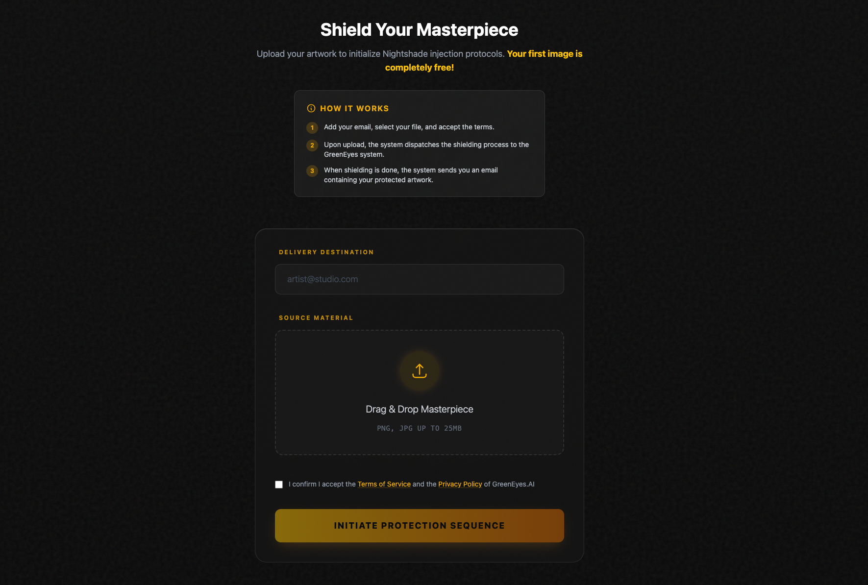 ImageShielding for Art gallery image