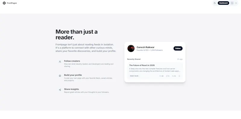 Frontpage screenshot 7