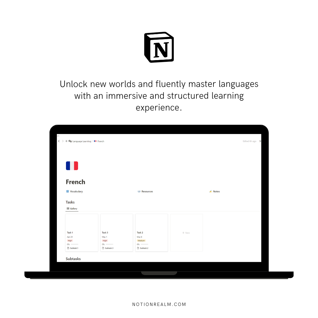 Média Notion apprentissage de la langue - Maître de nouvelles langues 3