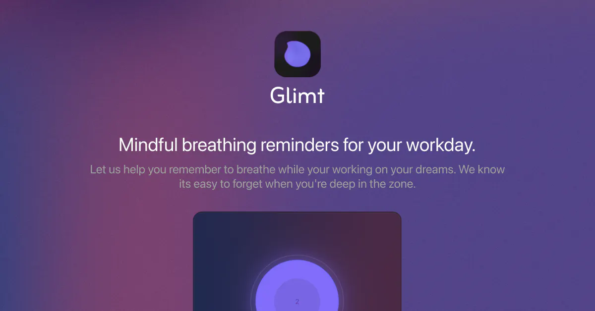 Glimt 제품 배너