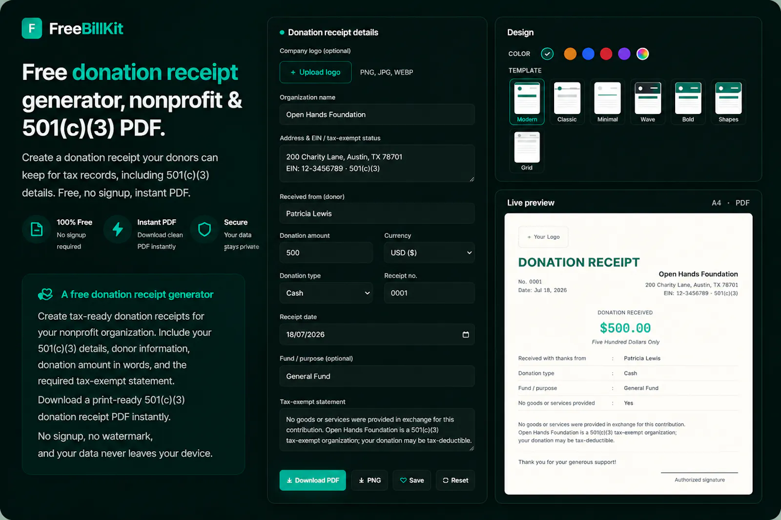 FreeBillKit screenshot 7