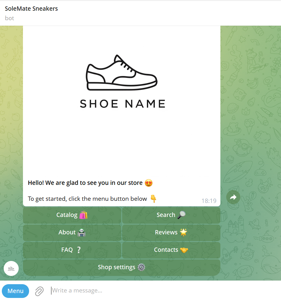 Telegram Shop - Connect @solematesneakersbot media 2