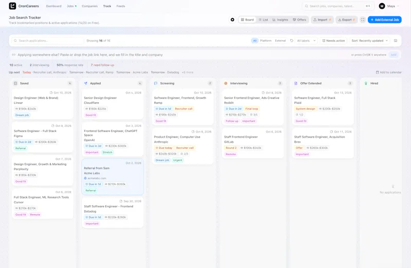 Cron Careers  screenshot 2