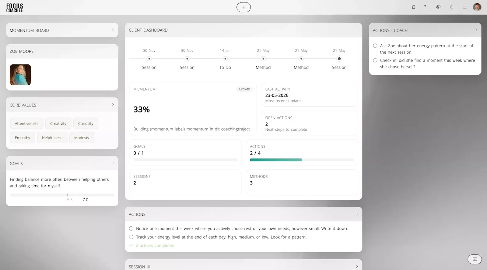 FocusCoachee screenshot 3