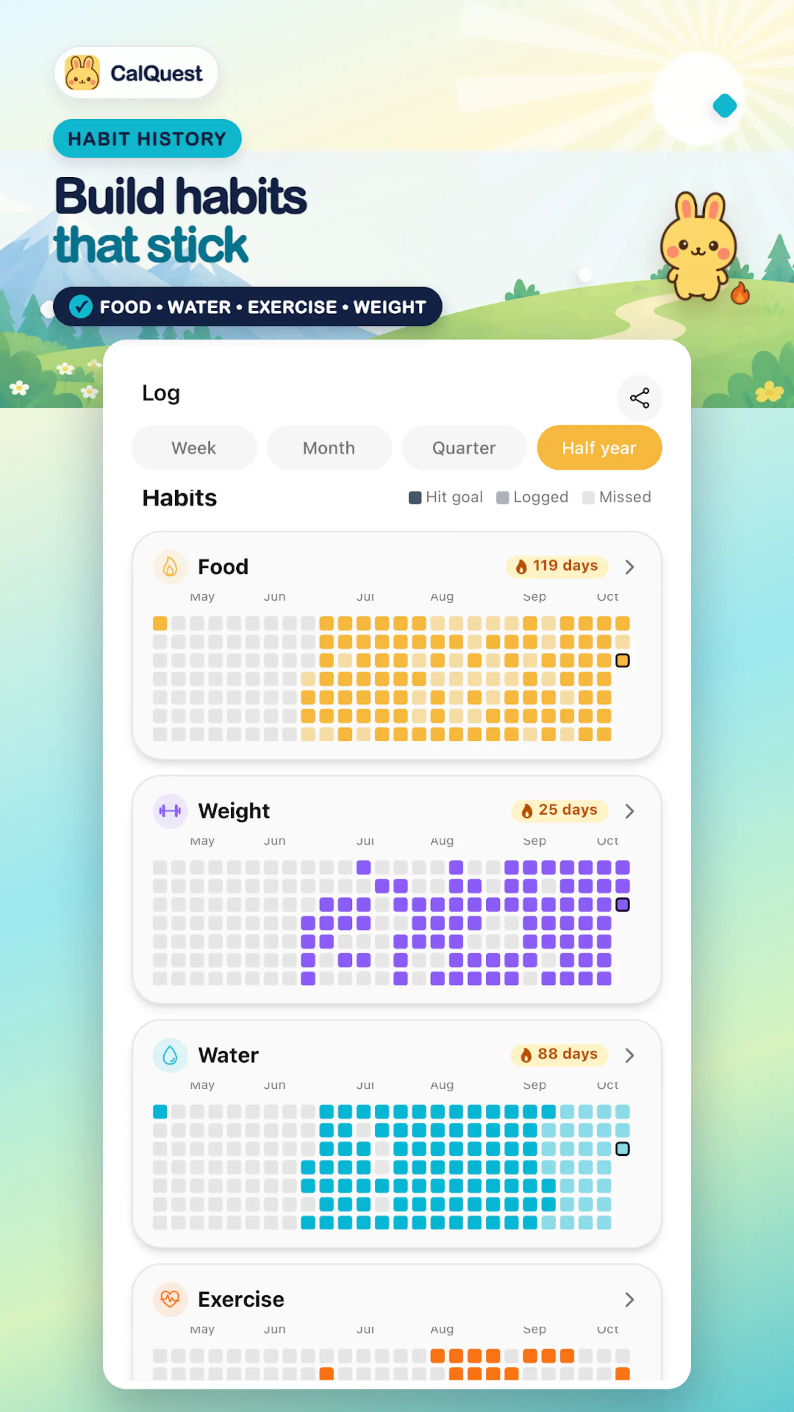 CalQuest screenshot 2