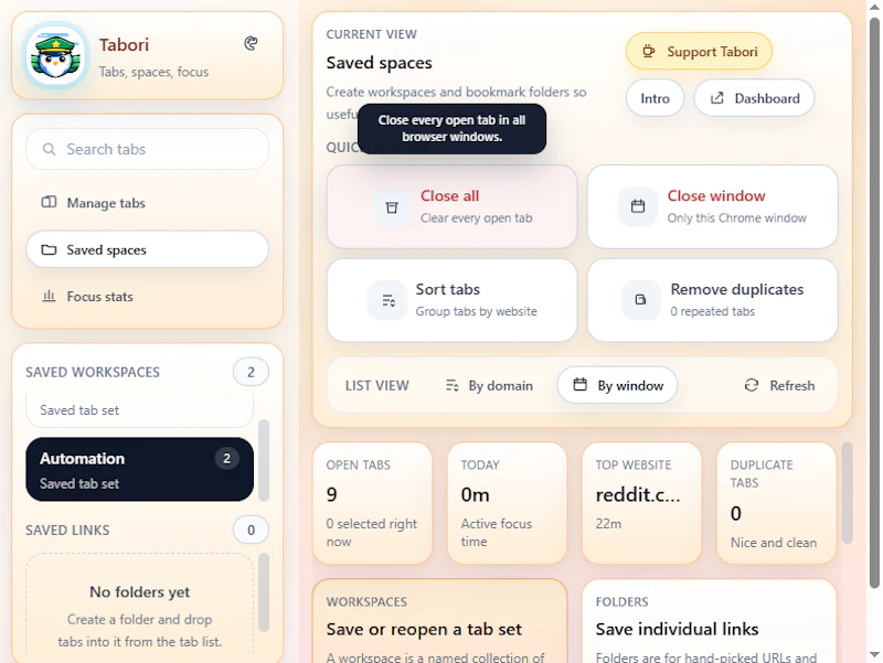 Tabori screenshot 4