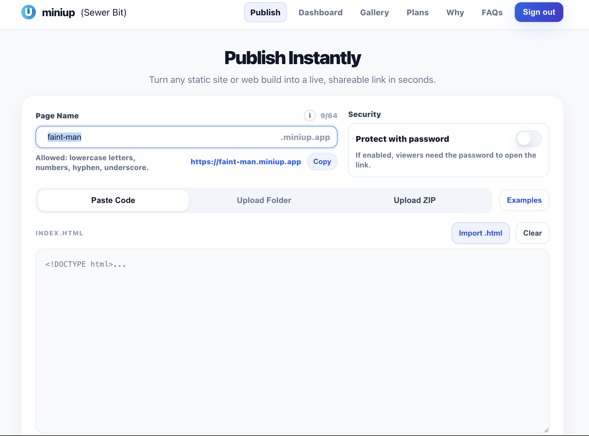 miniup.io gallery image