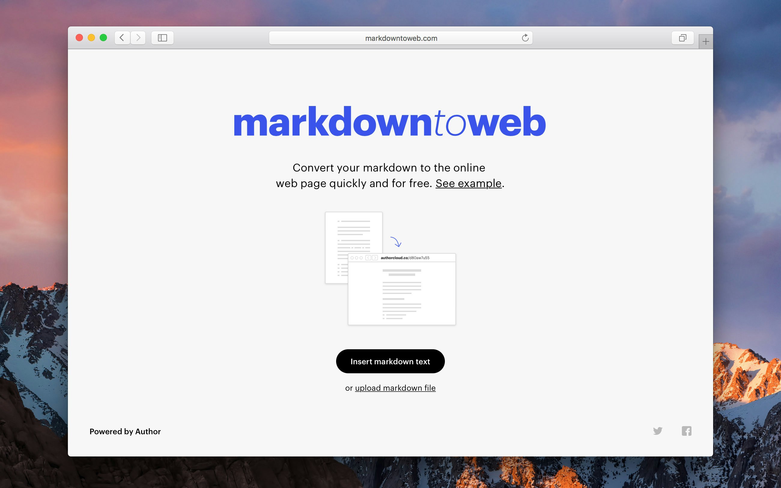 markdown to web gallery image
