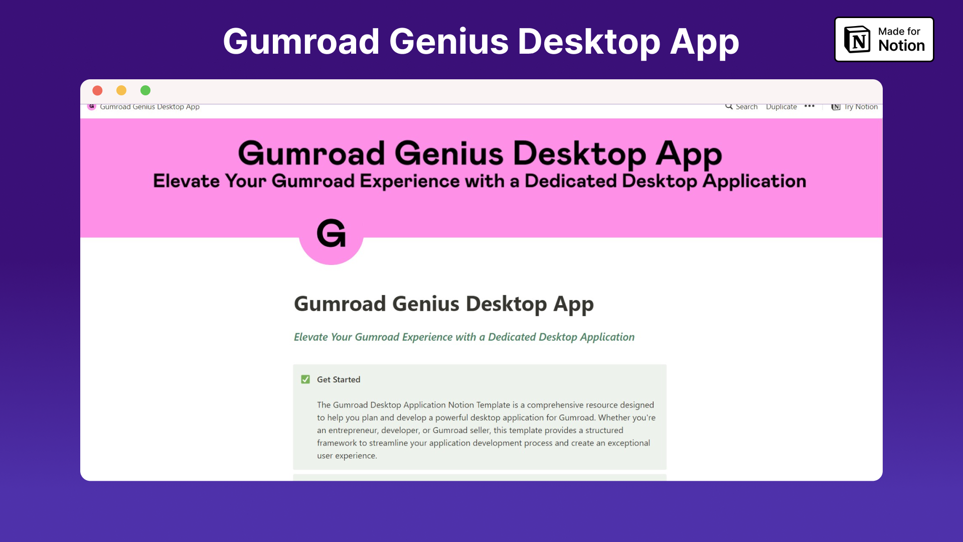 وسائط تطبيق سطح المكتب عبقرية Gumroad - ارفع تجربتك في Gumroad مع تطبيق مخصص 3