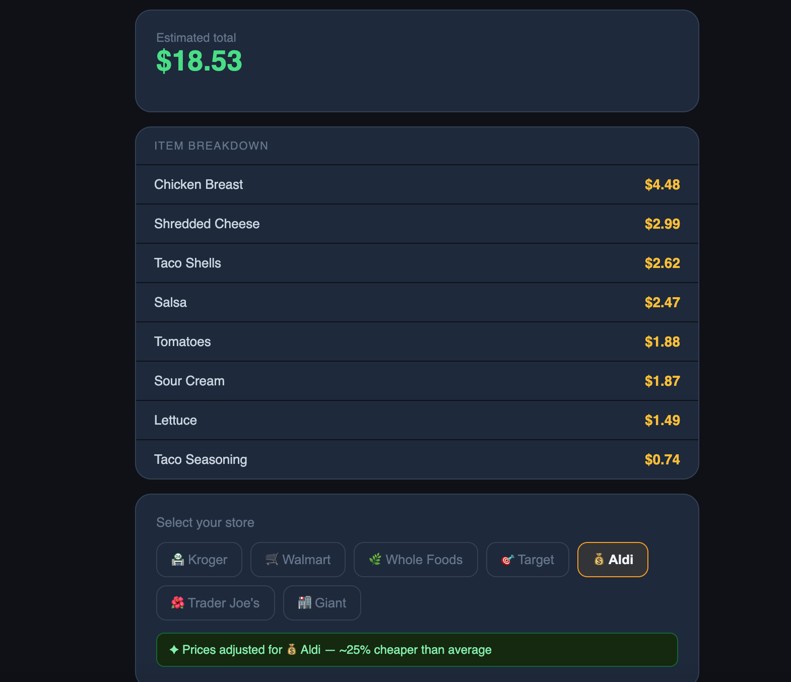 SmartCart — Grocery Lists That Think gallery image