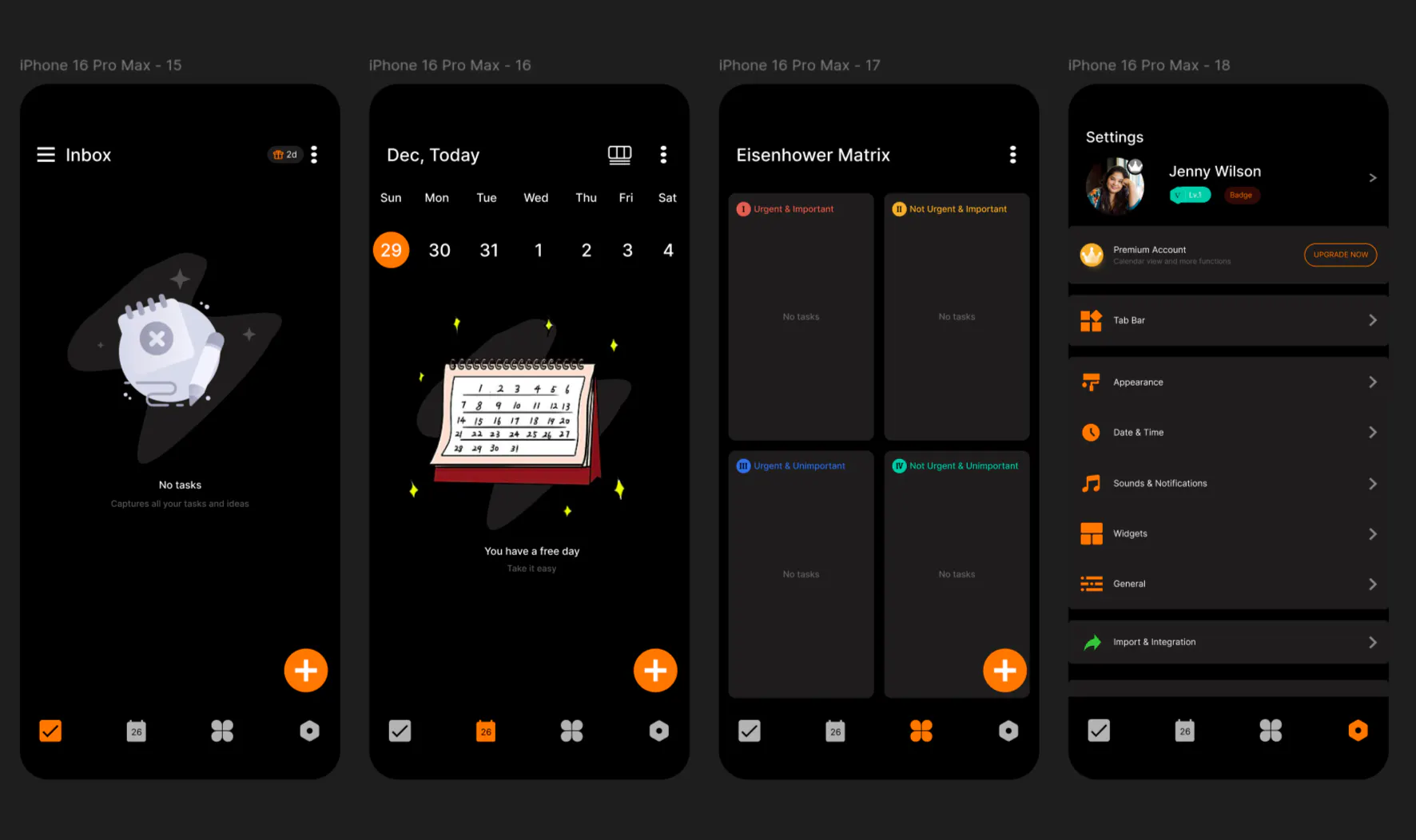 TickTick Redesign screenshot