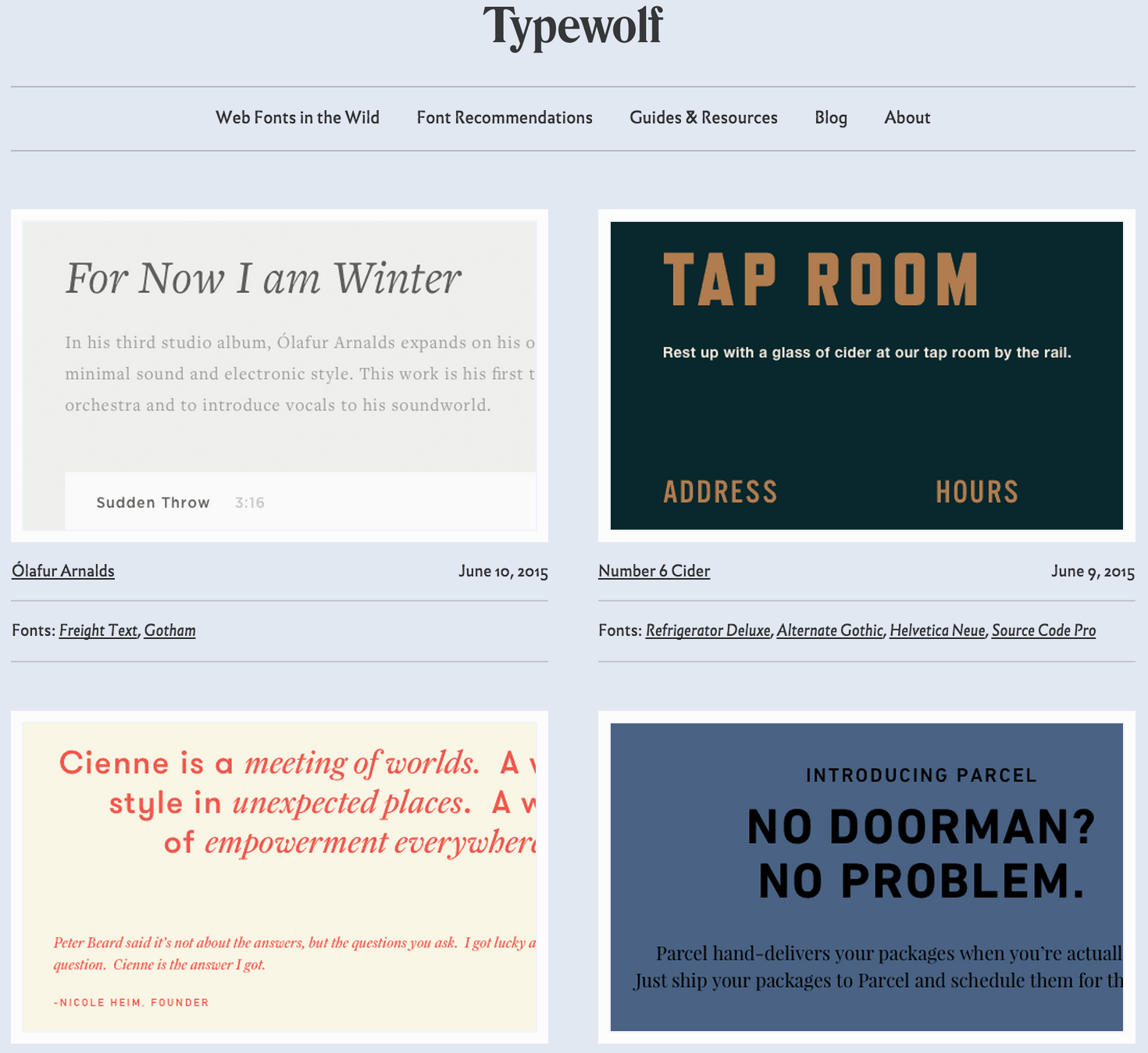Typewolf gallery image