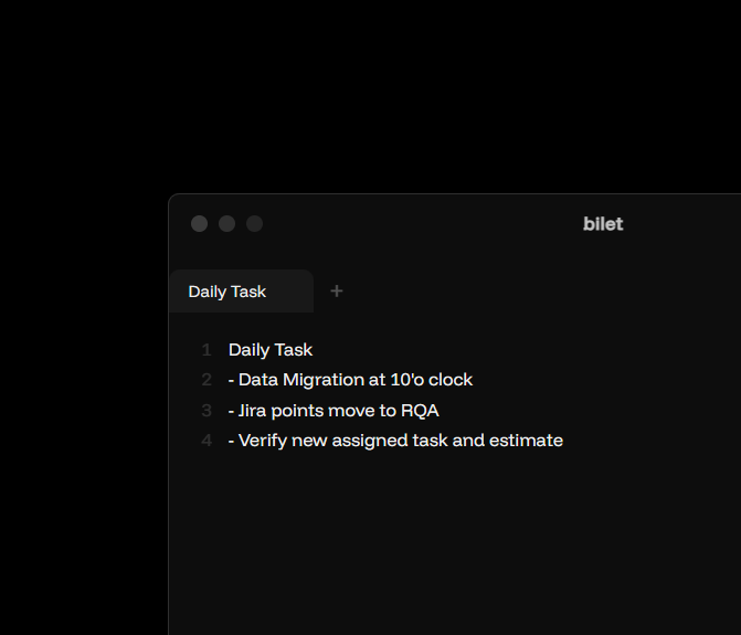 bilet - Screenshot 2 showing product features and functionality
