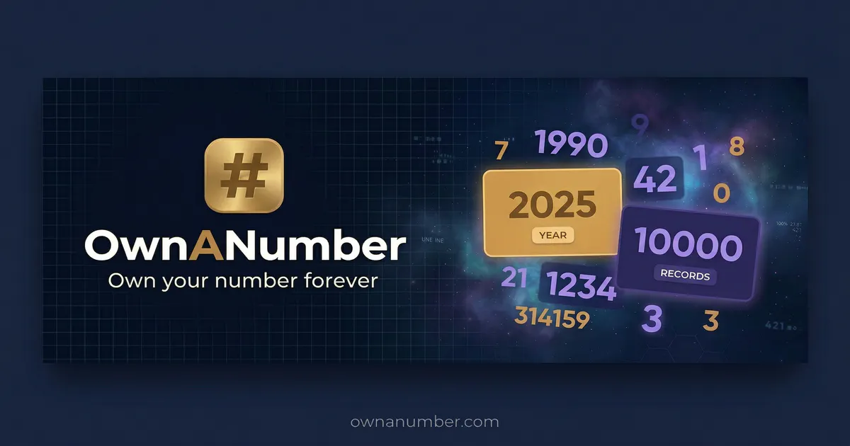 OwnANumber 제품 배너